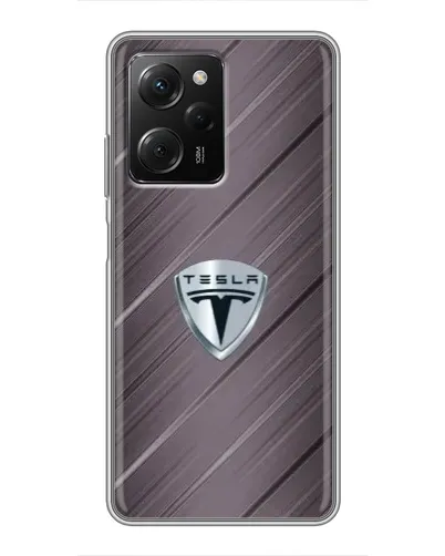 Чехол для Xiaomi POCO X5 Pro (5G) с картинкой «Металлическая текстура Tesla» Чехол для Xiaomi POCO X5 Pro (5G) с картинкой «Металлическая текстура Tesla»