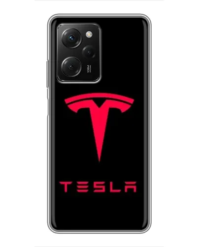 Чехол для Xiaomi POCO X5 Pro (5G) с картинкой «Tesla Red Logo» Чехол для Xiaomi POCO X5 Pro (5G) с картинкой «Tesla Red Logo»