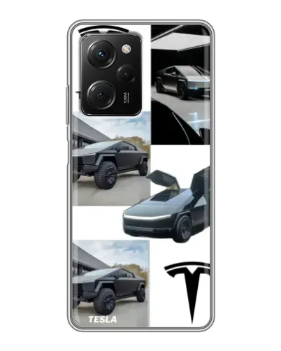 Чехол для Xiaomi POCO X5 Pro (5G) с картинкой «Коллаж Cybertruck Tesla» Чехол для Xiaomi POCO X5 Pro (5G) с картинкой «Коллаж Cybertruck Tesla»