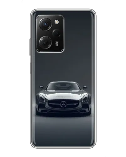Чехол для Xiaomi POCO X5 Pro (5G) с картинкой «Mercedes на черном»