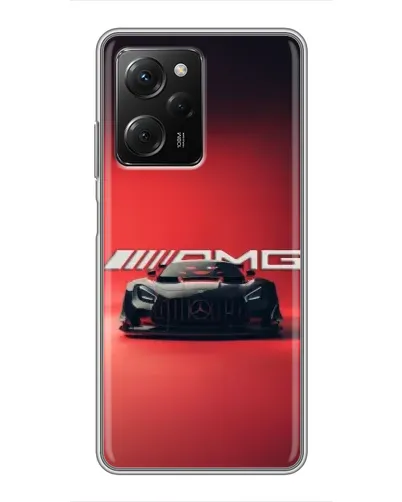 Чехол для Xiaomi POCO X5 Pro (5G) с картинкой «Mercedes AMG — красная линия»