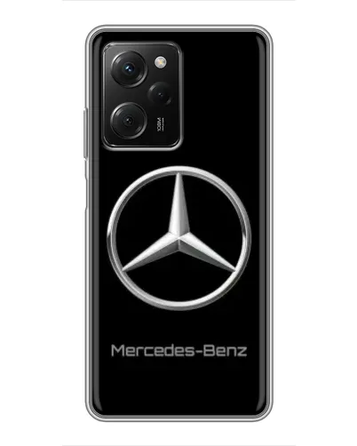 Чехол для Xiaomi POCO X5 Pro (5G) с картинкой «Mercedes Silver Logo»