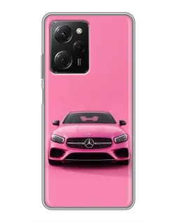 Чехол для Xiaomi POCO X5 Pro (5G) с картинкой «Розовый Mercedes AMG» Чехол для Xiaomi POCO X5 Pro (5G) с картинкой «Розовый Mercedes AMG»