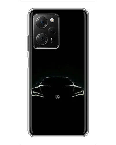 Чехол для Xiaomi POCO X5 Pro (5G) с картинкой «Mercedes — силуэт авто» Чехол для Xiaomi POCO X5 Pro (5G) с картинкой «Mercedes — силуэт авто»