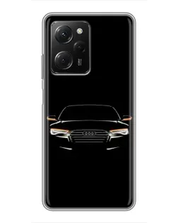 Чехол для Xiaomi POCO X5 Pro (5G) с картинкой «Audi — ночной контур» Чехол для Xiaomi POCO X5 Pro (5G) с картинкой «Audi — ночной контур»