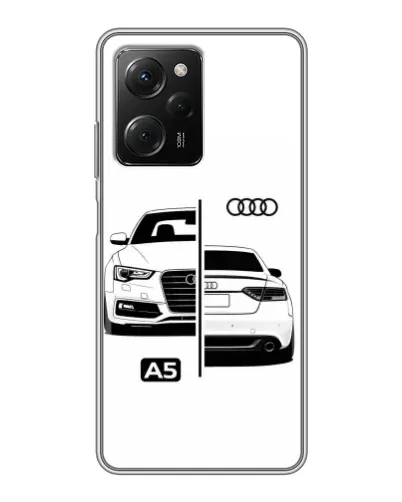 Чехол для Xiaomi POCO X5 Pro (5G) с картинкой «Audi — контрастный дизайн» Чехол для Xiaomi POCO X5 Pro (5G) с картинкой «Audi — контрастный дизайн»