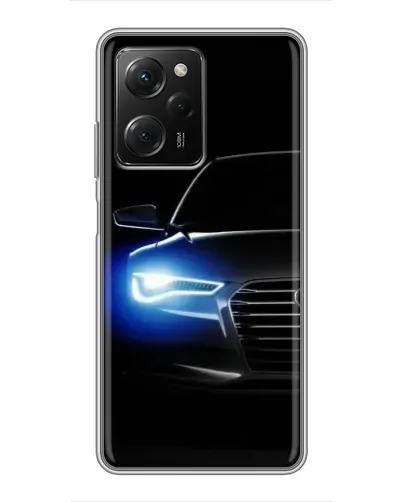 Чехол для Xiaomi POCO X5 Pro (5G) с картинкой «Неоновый взгляд Audi» Чехол для Xiaomi POCO X5 Pro (5G) с картинкой «Неоновый взгляд Audi»
