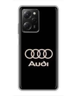 Чехол для Xiaomi POCO X5 Pro (5G) с картинкой «Audi — золотой логотип» Чехол для Xiaomi POCO X5 Pro (5G) с картинкой «Audi — золотой логотип»
