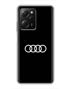Чехол для Xiaomi POCO X5 Pro (5G) с картинкой «Audi White Logo» Чехол для Xiaomi POCO X5 Pro (5G) с картинкой «Audi White Logo»
