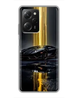 Чехол для Xiaomi POCO X5 Pro (5G) с картинкой «Ночной Lamborghini драйв»