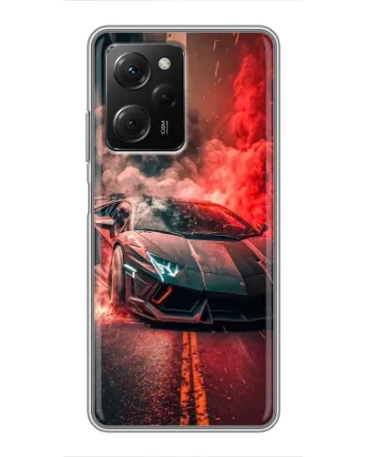 Чехол для Xiaomi POCO X5 Pro (5G) с картинкой «Lamborghini красный дым» Чехол для Xiaomi POCO X5 Pro (5G) с картинкой «Lamborghini красный дым»