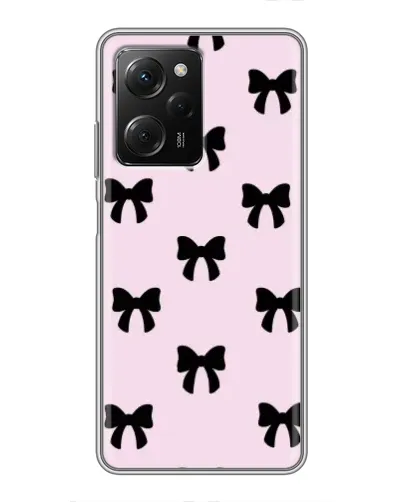 Чехол для Xiaomi POCO X5 Pro (5G) с картинкой «Черные банты Coquette» Чехол для Xiaomi POCO X5 Pro (5G) с картинкой «Черные банты Coquette»