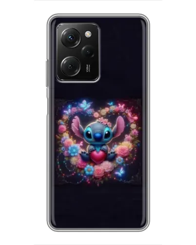 Чехол для Xiaomi POCO X5 Pro (5G) с картинкой «Stitch в цветах» Чехол для Xiaomi POCO X5 Pro (5G) с картинкой «Stitch в цветах»