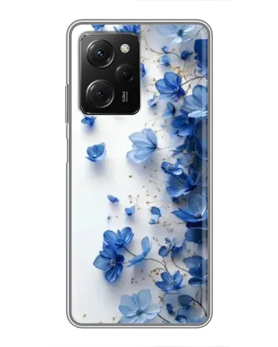 Чехол для Xiaomi POCO X5 Pro (5G) с картинкой «Голубой цветочный каскад» Чехол для Xiaomi POCO X5 Pro (5G) с картинкой «Голубой цветочный каскад»