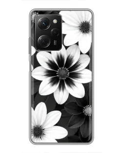 Чехол для Xiaomi POCO X5 Pro (5G) с картинкой «Монохромные астры» Чехол для Xiaomi POCO X5 Pro (5G) с картинкой «Монохромные астры»
