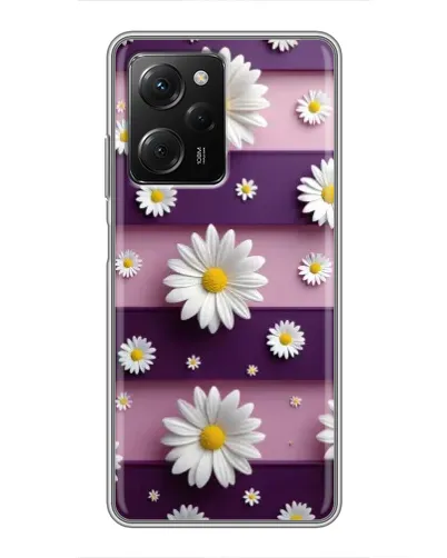Чехол для Xiaomi POCO X5 Pro (5G) с картинкой «Ромашки на фиолетовом» Чехол для Xiaomi POCO X5 Pro (5G) с картинкой «Ромашки на фиолетовом»