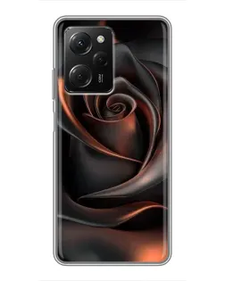 Чехол для Xiaomi POCO X5 Pro (5G) с картинкой «Шелковая черная роза» Чехол для Xiaomi POCO X5 Pro (5G) с картинкой «Шелковая черная роза»