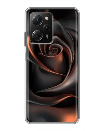 Чехол для Xiaomi POCO X5 Pro (5G) с картинкой «Шелковая черная роза» Чехол для Xiaomi POCO X5 Pro (5G) с картинкой «Шелковая черная роза»