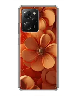 Чехол для Xiaomi POCO X5 Pro (5G) с картинкой «Оранжевый макро цветок» Чехол для Xiaomi POCO X5 Pro (5G) с картинкой «Оранжевый макро цветок»