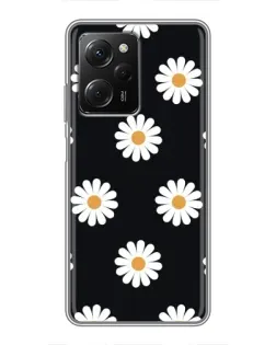 Чехол для Xiaomi POCO X5 Pro (5G) с картинкой «Ромашки на черном» Чехол для Xiaomi POCO X5 Pro (5G) с картинкой «Ромашки на черном»