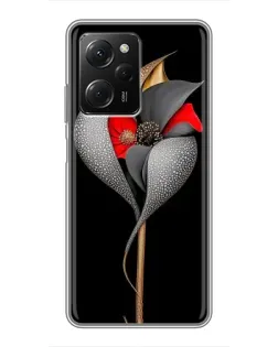 Чехол для Xiaomi POCO X5 Pro (5G) с картинкой «Серебряный фантазийный цветок» Чехол для Xiaomi POCO X5 Pro (5G) с картинкой «Серебряный фантазийный цветок»
