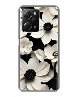 Чехол для Xiaomi POCO X5 Pro (5G) с картинкой «Объемные белые цветы» Чехол для Xiaomi POCO X5 Pro (5G) с картинкой «Объемные белые цветы»