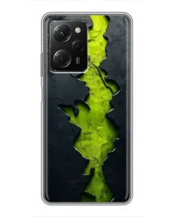 Чехол для Xiaomi POCO X5 Pro (5G) с картинкой «Салатовый разлом скалы» Чехол для Xiaomi POCO X5 Pro (5G) с картинкой «Салатовый разлом скалы»