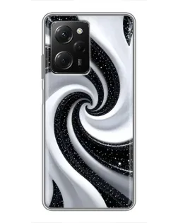 Чехол для Xiaomi POCO X5 Pro (5G) с картинкой «Черно-белая спираль» Чехол для Xiaomi POCO X5 Pro (5G) с картинкой «Черно-белая спираль»