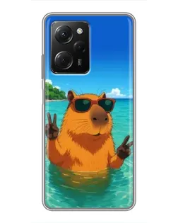 Чехол для Xiaomi POCO X5 Pro (5G) с картинкой «Морская капибара» Чехол для Xiaomi POCO X5 Pro (5G) с картинкой «Морская капибара»