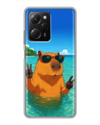 Чехол для Xiaomi POCO X5 Pro (5G) с картинкой «Морская капибара» Чехол для Xiaomi POCO X5 Pro (5G) с картинкой «Морская капибара»
