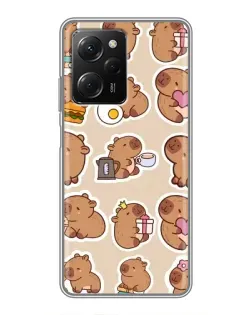 Чехол для Xiaomi POCO X5 Pro (5G) с картинкой «Капибары паттерн» Чехол для Xiaomi POCO X5 Pro (5G) с картинкой «Капибары паттерн»
