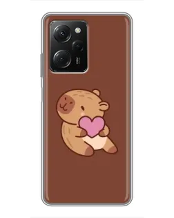 Чехол для Xiaomi POCO X5 Pro (5G) с картинкой «Капибара с сердцем» Чехол для Xiaomi POCO X5 Pro (5G) с картинкой «Капибара с сердцем»