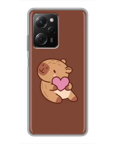 Чехол для Xiaomi POCO X5 Pro (5G) с картинкой «Капибара с сердцем» Чехол для Xiaomi POCO X5 Pro (5G) с картинкой «Капибара с сердцем»