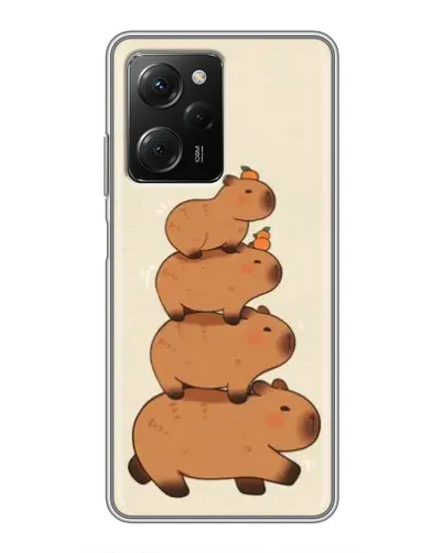 Чехол для Xiaomi POCO X5 Pro (5G) с картинкой «Башня из капибар» Чехол для Xiaomi POCO X5 Pro (5G) с картинкой «Башня из капибар»