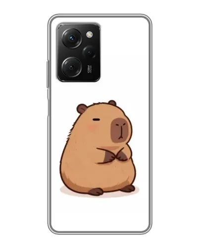 Чехол для Xiaomi POCO X5 Pro (5G) с картинкой «Толстенькая капибара» Чехол для Xiaomi POCO X5 Pro (5G) с картинкой «Толстенькая капибара»