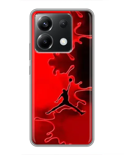 Чехол для Xiaomi POCO X6 5G с картинкой «Jordan Red Smoke» Чехол для Xiaomi POCO X6 5G с картинкой «Jordan Red Smoke»