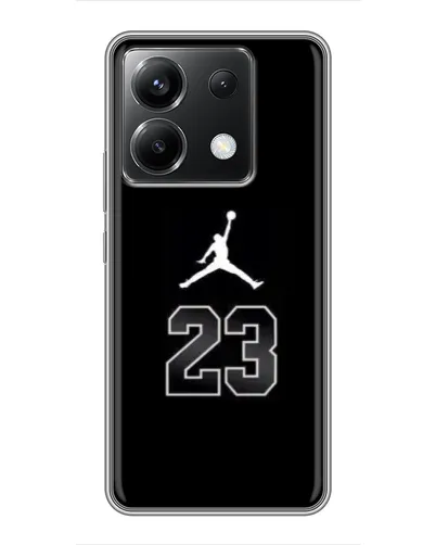 Чехол для Xiaomi POCO X6 5G с картинкой «Jordan Flight 23» Чехол для Xiaomi POCO X6 5G с картинкой «Jordan Flight 23»
