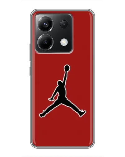 Чехол для Xiaomi POCO X6 5G с картинкой «Jordan Red Back» Чехол для Xiaomi POCO X6 5G с картинкой «Jordan Red Back»
