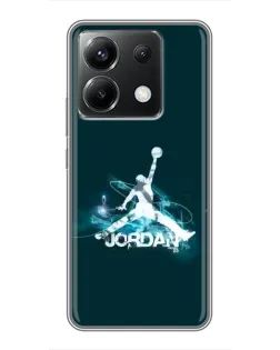 Чехол для Xiaomi POCO X6 5G с картинкой «Jordan Blue Fire»