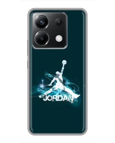 Чехол для Xiaomi POCO X6 5G с картинкой «Jordan Blue Fire» Чехол для Xiaomi POCO X6 5G с картинкой «Jordan Blue Fire»