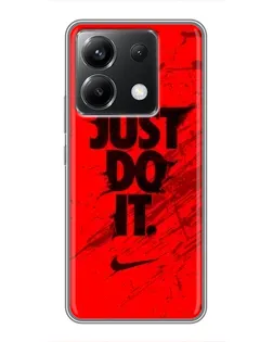 Чехол для Xiaomi POCO X6 5G с картинкой «Nike Just Do It»