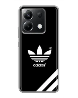 Чехол для Xiaomi POCO X6 5G с картинкой «Adidas с диагональными полосами»
