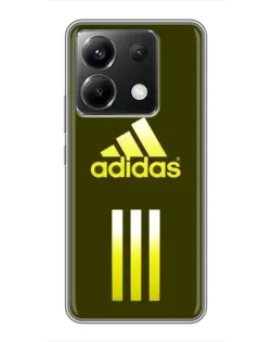 Чехол для Xiaomi POCO X6 5G с картинкой «Оливковый градиент Adidas»