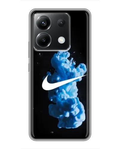 Чехол для Xiaomi POCO X6 5G с картинкой «Nike и синий дым» Чехол для Xiaomi POCO X6 5G с картинкой «Nike и синий дым»