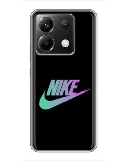 Чехол для Xiaomi POCO X6 5G с картинкой «Nike — городская ночь»