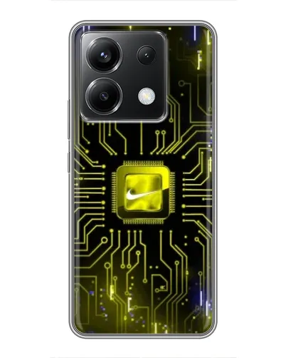 Чехол для Xiaomi POCO X6 5G с картинкой «Nike — золотая искра» Чехол для Xiaomi POCO X6 5G с картинкой «Nike — золотая искра»