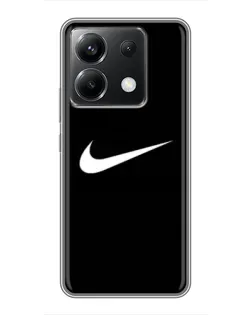 Чехол для Xiaomi POCO X6 5G с картинкой «Минималистический Найк» Чехол для Xiaomi POCO X6 5G с картинкой «Минималистический Найк»