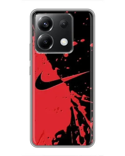 Чехол для Xiaomi POCO X6 5G с картинкой «Красные брызги Nike» Чехол для Xiaomi POCO X6 5G с картинкой «Красные брызги Nike»