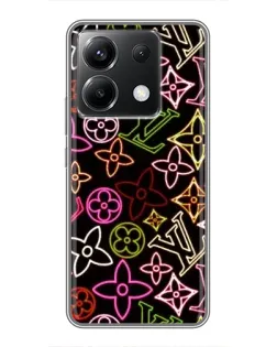 Чехол для Xiaomi POCO X6 5G с картинкой «Неоновый микс Nike»