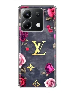 Чехол для Xiaomi POCO X6 5G с картинкой «Цветочный Louis Vuitton»